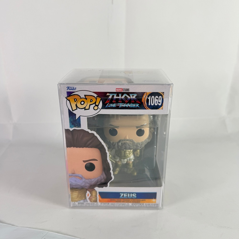 Funko Pop Marvel Thor Love and Thunder Zeus #1069 Vinyl Bobble-Head Figure NIB